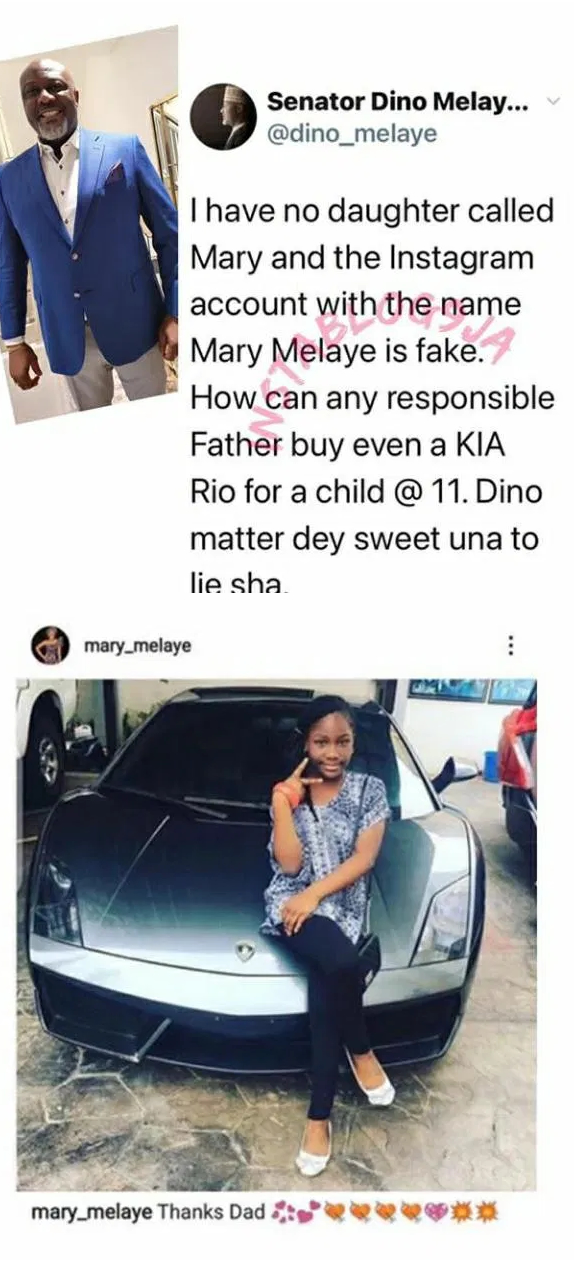 Dino Melaye Denies Daughter in Viral Lamborghini Birthday Shoot 2