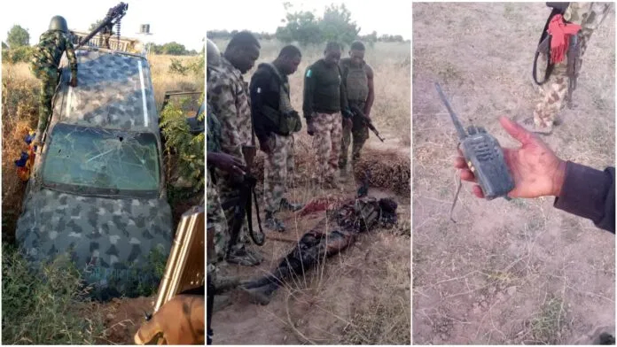 PHOTOS Nigerian Troops Eliminate Boko Haram Terrorists at Tunkushe Ambush