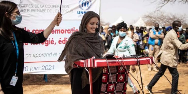 Angelina Jolie visits Burkina Faso