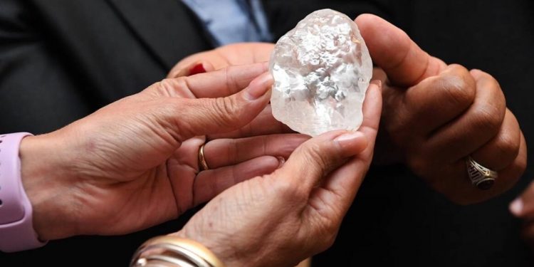 Preliminary analysis suggests the stone is the world’s third-largest gem-quality diamond ever