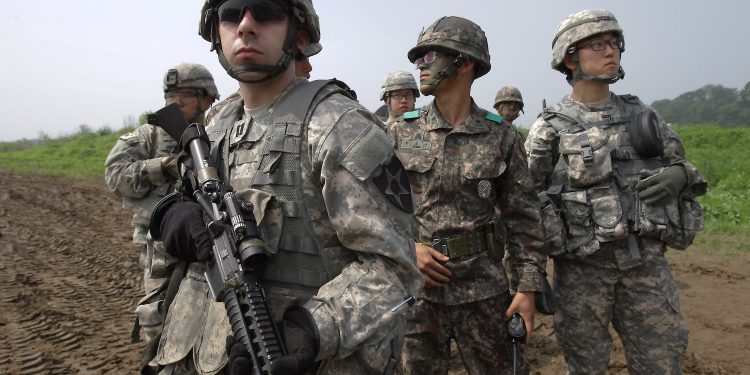 <> on May 30, 2013 in Yeoncheon-gun, South Korea. The joint exercise is for the first time in 10 years, eyeing possible attacks of North Korea.