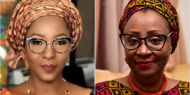 A composite photo of Olufolake Abdulrazaq and Hadiza El-Rufai used to illustrate the story.