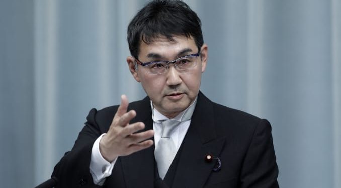 Former Japanese Justice Minister, Katsuyuki Kawai