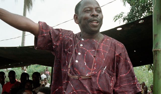 The late Ken Saro-Wiwa in a cheerful mood