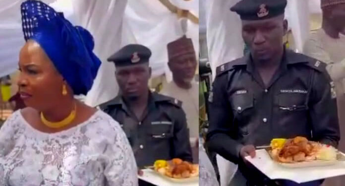 Nigeria: Police Summon Officer Caught Carrying Food Tray For VIP At Party