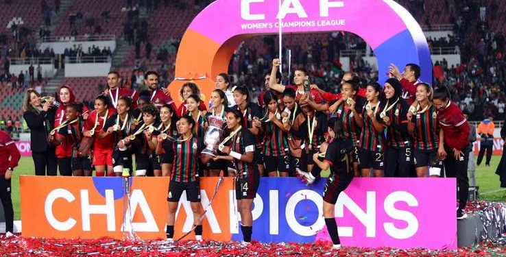 AS FAR celebrate CAF Women's Champions League trophy