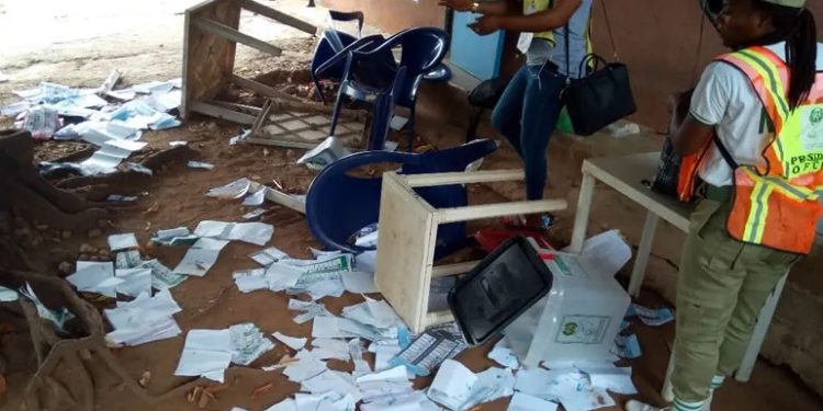 Nigeria Decides: Thugs Hijack, Burn Election Materials In Bayelsa State