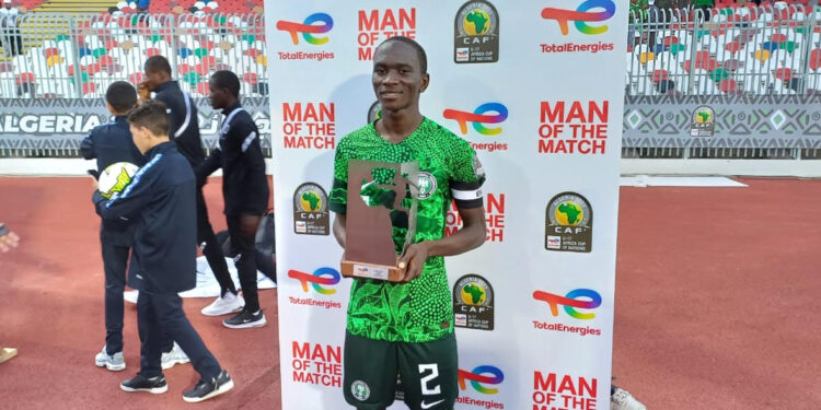 Golden Eaglets Yahaya Lawali as MVP | PHOTO: NFF