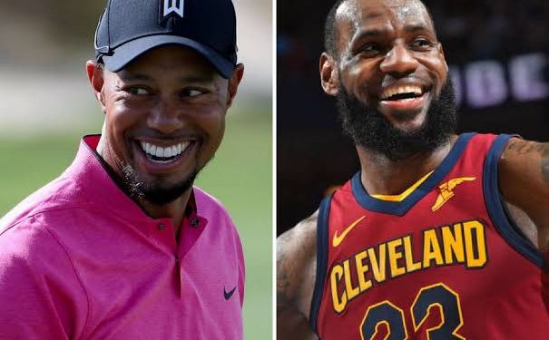 Tiger Woods and LeBron James