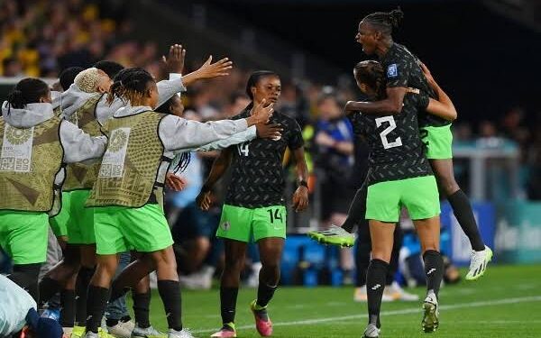 Super Falcons celebrate