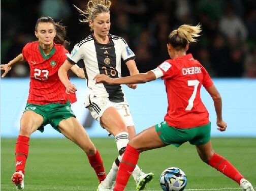 German woman player take on Moroccan opponents