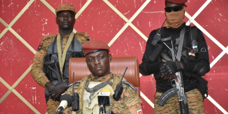 Burkina Faso’s Interim President, Ibrahim Traore, said, 'Our army fights alone,' in response to a question during a televised interview about whether Wagner Group mercenaries are operating in the country [File: Anadolu Agency]