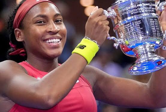 Coco Gauff celebrates US Open Title Win