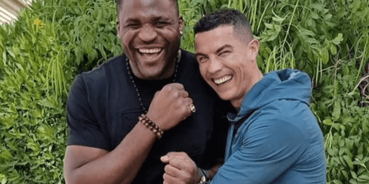 Francis Ngannou and Cristiano Ronaldo