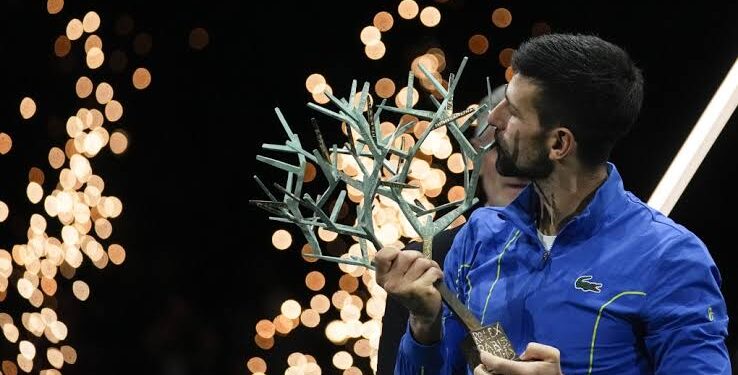 Novak Djokovic Savours Paris Masters Title | PHOTO: AP Photo/Michel Euler