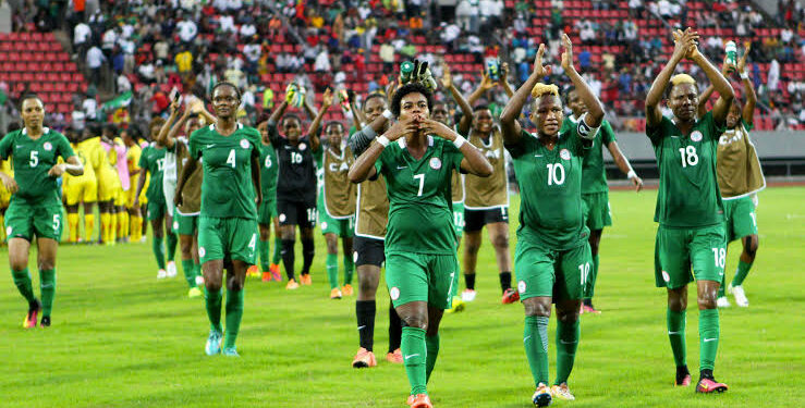 Super Falcons celebrate