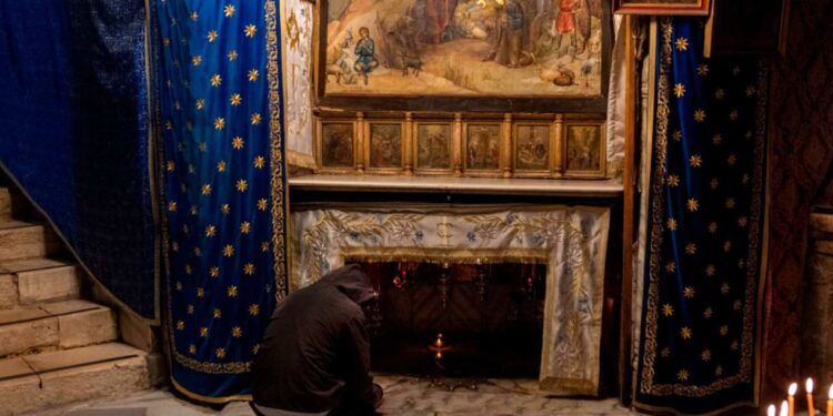 The Bethlehem grotto where Jesus is said to have been born © Maja Hitij/Getty Images