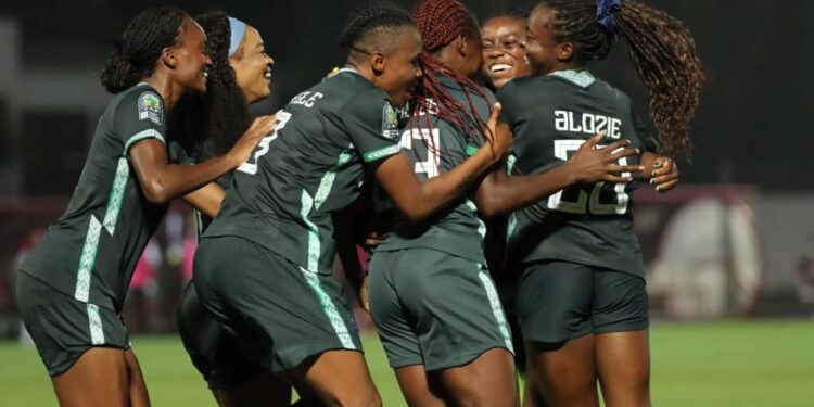 Super Falcons celebrate