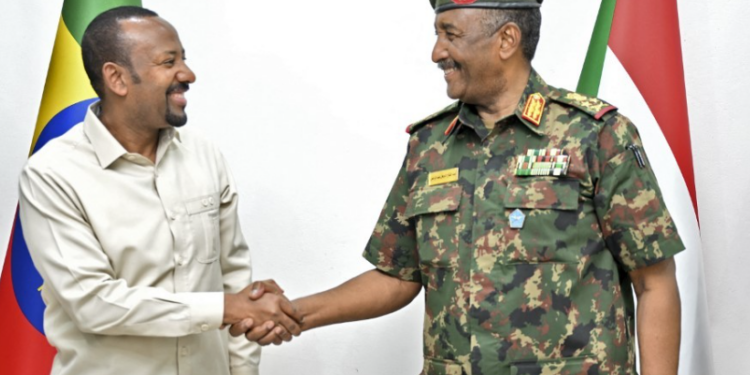 L-R: Ethiopian Prime Minister Abiy Ahmed and Sudanese General Abdel Fattah al-Burhan