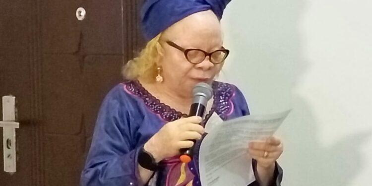 National President of the Albinism Association of Nigeria, Dr. Bisi Bamishe